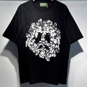 Denim Tears Black Cotton Wreath T-Shirt | Graphic Tee | Streetwear | NWT